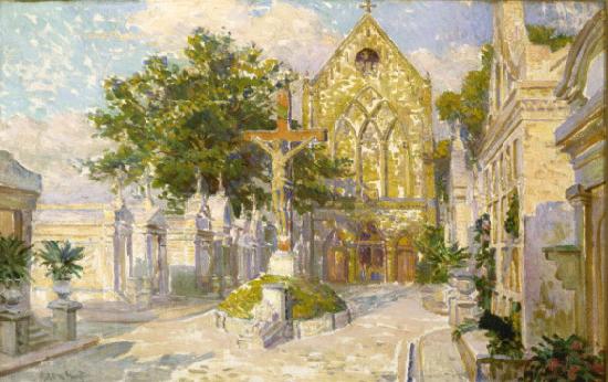 unknow artist Saint Roch Cemetery Chapel and Campo Santo China oil painting art
